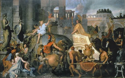 Alexandrův triumf nebo Alexandrův vstup do Babylonu, kolem roku 1673